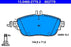 PASTIGLIA FRENO ATE 602779 - APPLICABILITA' MERCEDES.