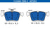 PASTIGLIA FRENO ATE 607293 - APPLICABILITA' AUDI, SEAT, SKODA, VW, CUPRA.