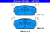 PASTIGLIA FRENO ATE 607335 - APPLICABILITA' AUDI, SEAT, SKODA, VW.