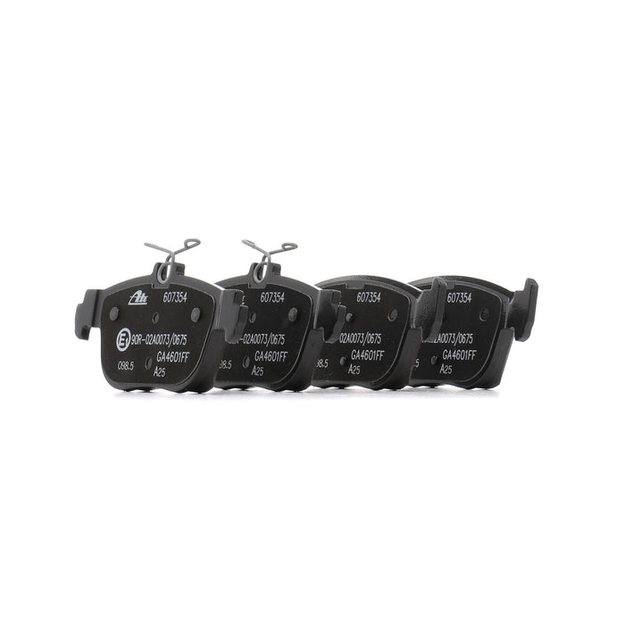PASTIGLIA FRENO ATE 607354 - APPLICABILITA' AUDI, SEAT, SKODA, VW, CUPRA.