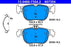 PASTIGLIA FRENO ATE 607354 - APPLICABILITA' AUDI, SEAT, SKODA, VW, CUPRA.