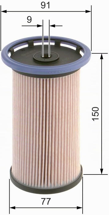 FILTRO CARBURANTE BOSCH 1457070014 - APPLICABILITA' VW,AUDI 1.6 TDI, 2.0 TDI 2012 IN POI