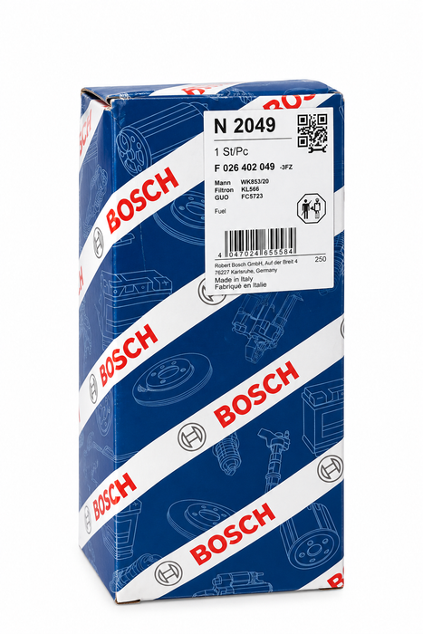 FILTRO CARBURANTE BOSCH F026402049 - APPLICABILITA' FIAT,ALFA,LANCIA 1,3 MJ METALLO