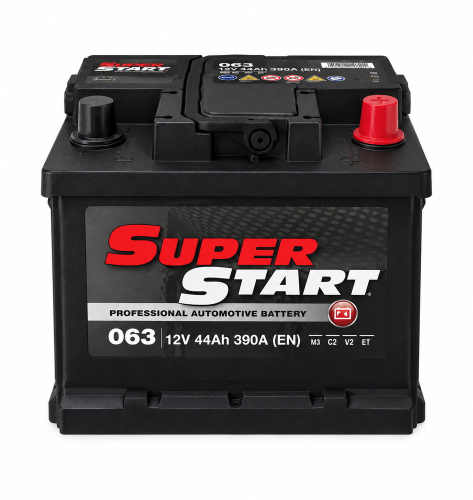 BATTERIA AUTO SUPER START 063 - 12V 44AH 390A (EN)