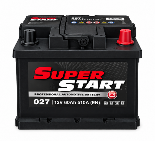 BATTERIA AUTO SUPER START 027 - 12V 60AH 510A (EN)