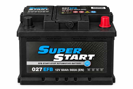 BATTERIA SUPER START 027 EFB - 12V 60AH 560A (EN)