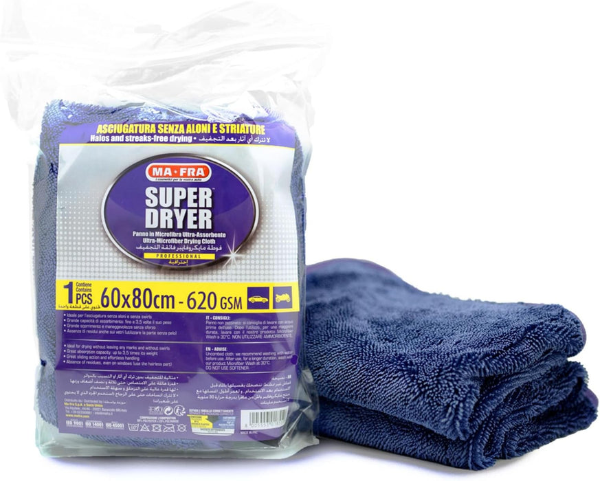 A0193 MAFRA SUPER DRYER – PANNO IN MICROFIBRA PER ASCIUGATURA AUTO 60X80