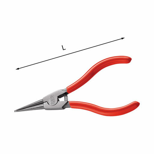 Pinze a becchi diritti per anelli elastici esterni Usag 128 C. 19-60