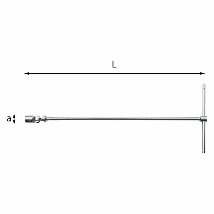 Chiavi a T snodate con bocca esagonale Usag 276 CE_8