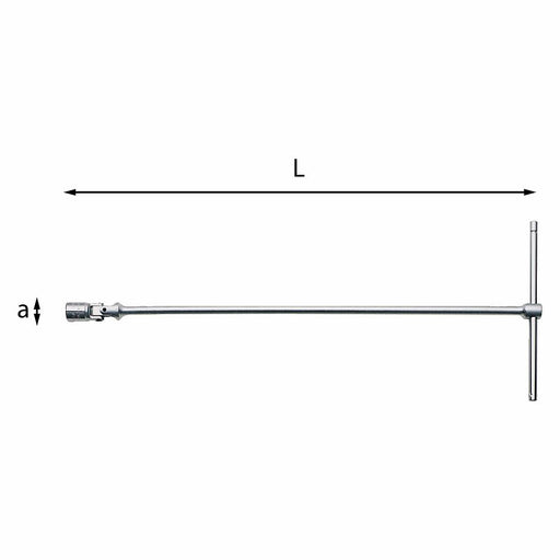Chiavi a T snodate con bocca esagonale Usag 276 CE_13
