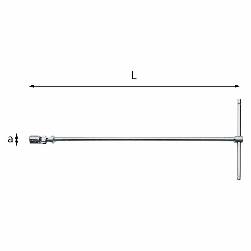 Chiavi a T snodate con bocca esagonale Usag 276 CE_17