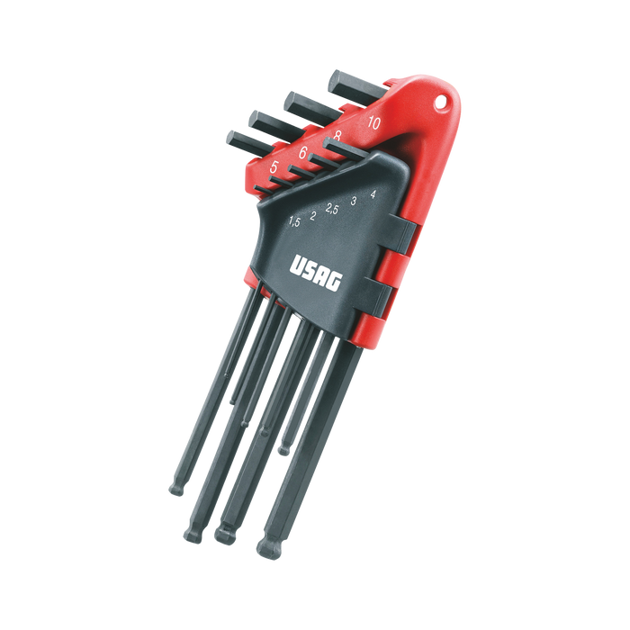 Serie di 9 chiavi maschio esagonale lunghe Usag 280 LTS/S9