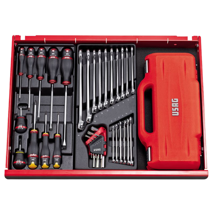 Cassetta modulare con bussole esagonali (22 pz) Usag 601 1/2 J22