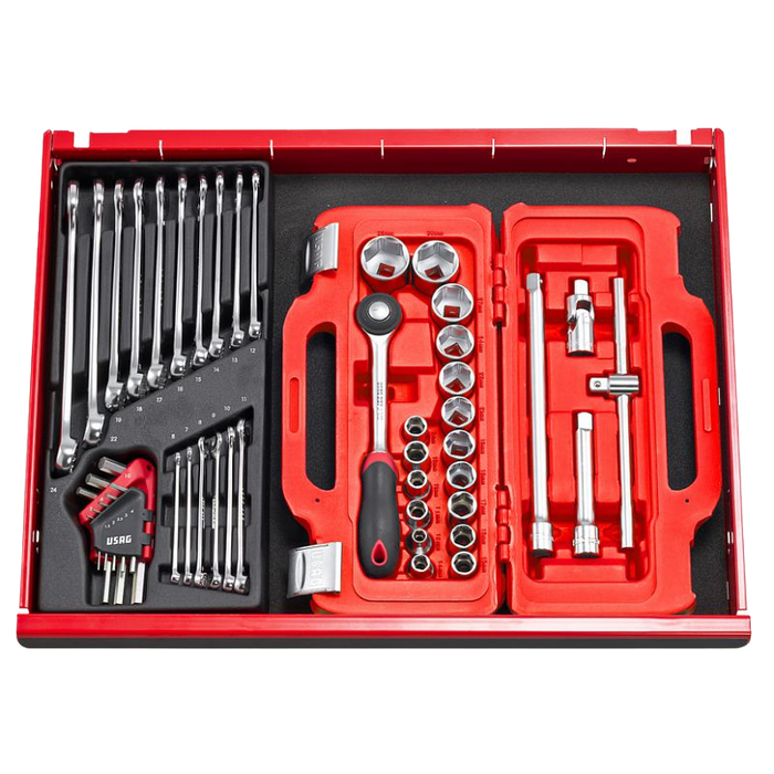 Cassetta modulare con bussole esagonali (22 pz) Usag 601 1/2 J22