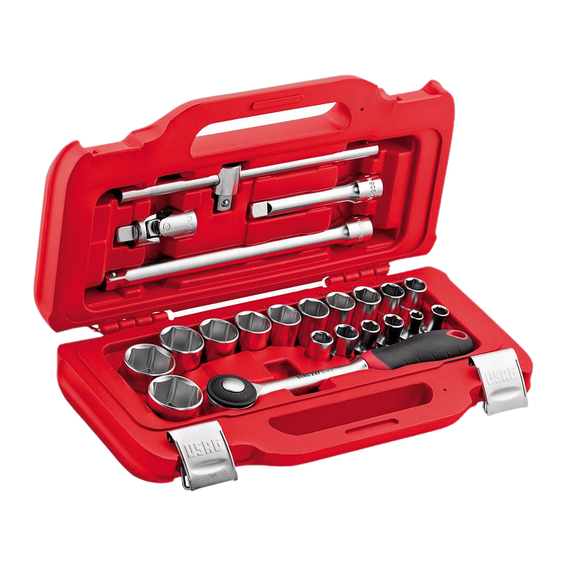 Cassetta modulare con bussole esagonali (22 pz) Usag 601 1/2 J22